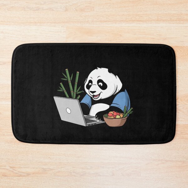 Item preview, Panda on Laptop – Productivity with a Taste of Comfort. designed and sold by ATOTI.