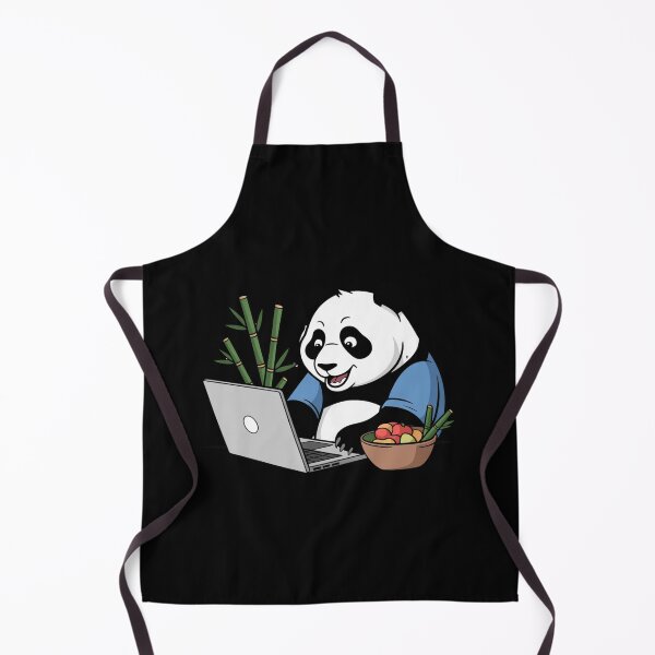 Item preview, Panda on Laptop – Productivity with a Taste of Comfort. designed and sold by ATOTI.