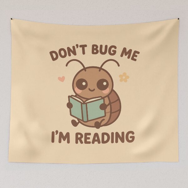 Item preview, Don’t Bug Me I’m Reading – Cute Kawaii Cockroach Book Lover bookish Design designed and sold by Fantasy Cache.