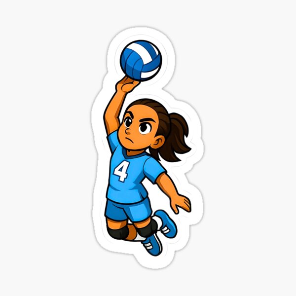 Candace Volleyball Setter "Hitting" Sticker