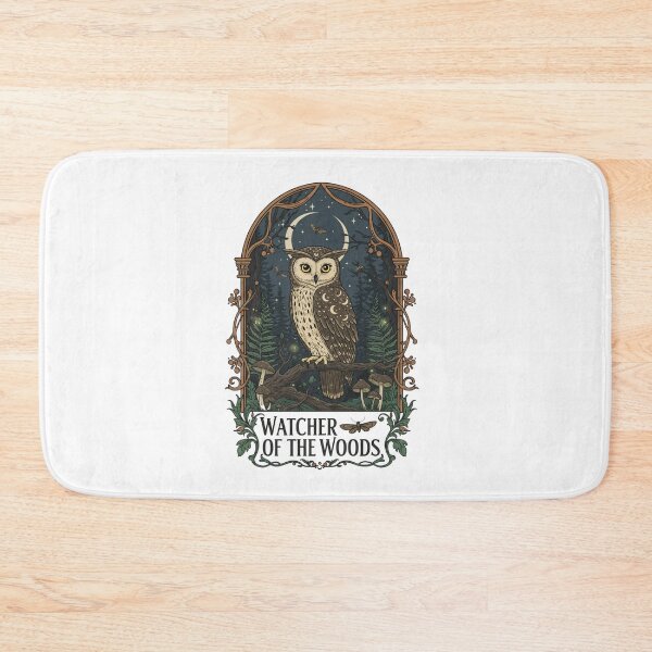 Item preview, Watcher of the Woods - Mystical Gothic Forest Owl T-Shirt Design designed and sold by Colorful-Garden.