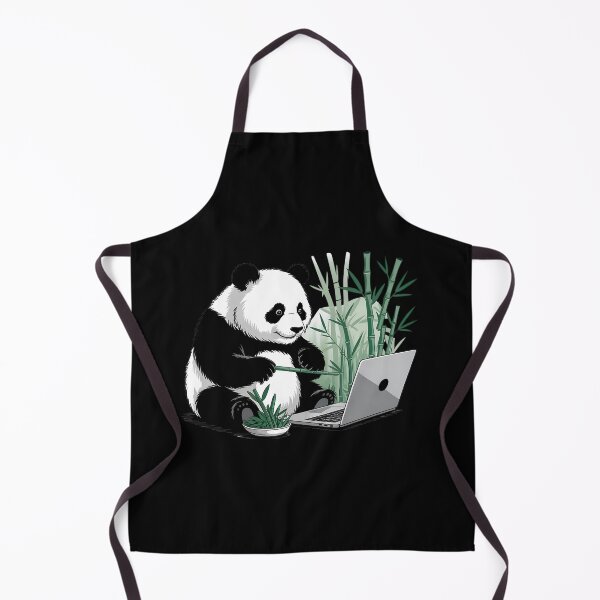 Item preview, Panda on Laptop – Productivity with a Taste of Comfort. designed and sold by ATOTI.