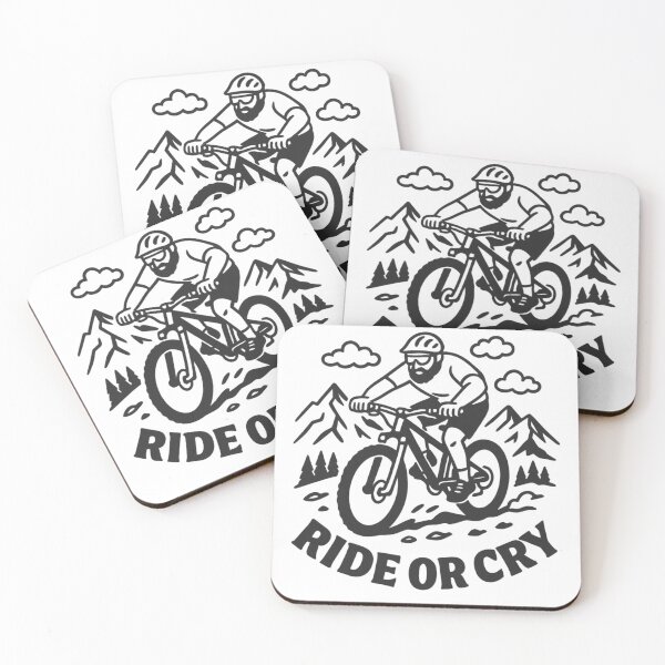 Item preview, Ride or Cry – MTB Mood designed and sold by Messy Pressy.