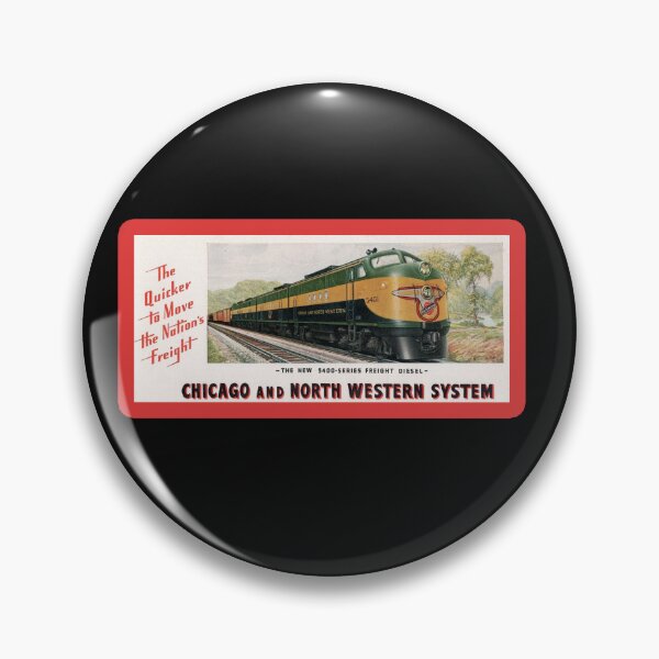 Item preview, Vintage Chicago and Northwestern Line Railroad - Quicker to Move The Nations Freight designed and sold by QuayTradingCo.