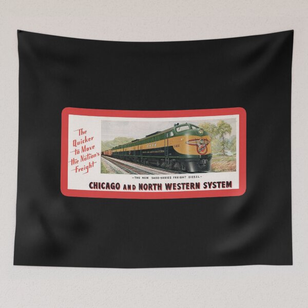 Item preview, Vintage Chicago and Northwestern Line Railroad - Quicker to Move The Nations Freight designed and sold by QuayTradingCo.
