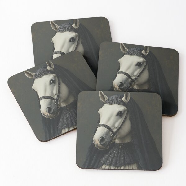 Item preview, The White Horse of Death - Gothic Horse Art - Dark Surrealism - Gothic designed and sold by Chrisjeffries24.