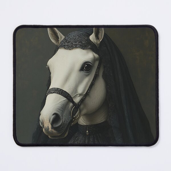 Item preview, The White Horse of Death - Gothic Horse Art - Dark Surrealism - Gothic designed and sold by Chrisjeffries24.