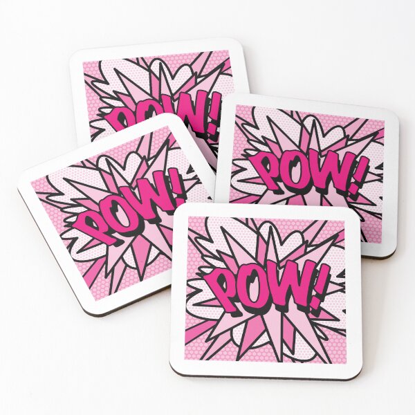 Item preview, POW Pink Comic Book Pop Art Modern Fun Typography Design designed and sold by theimagezone.