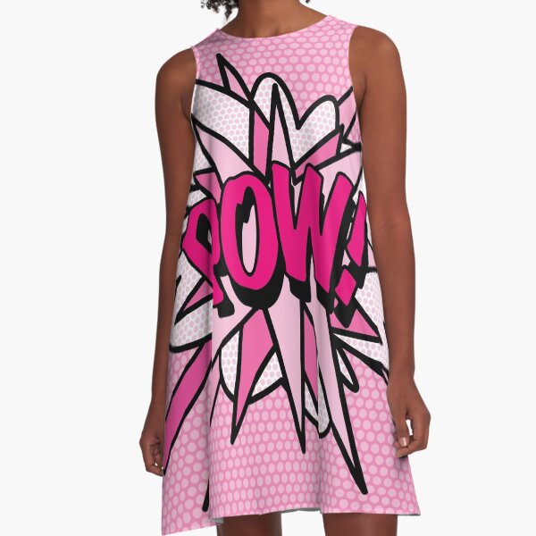 Item preview, POW Pink Comic Book Pop Art Modern Fun Typography Design designed and sold by theimagezone.