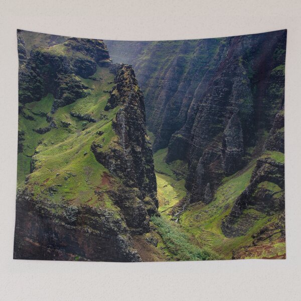 Item preview, Tropical Hawaiian Cliffs And Valley With Clearing Mist designed and sold by DEC02.