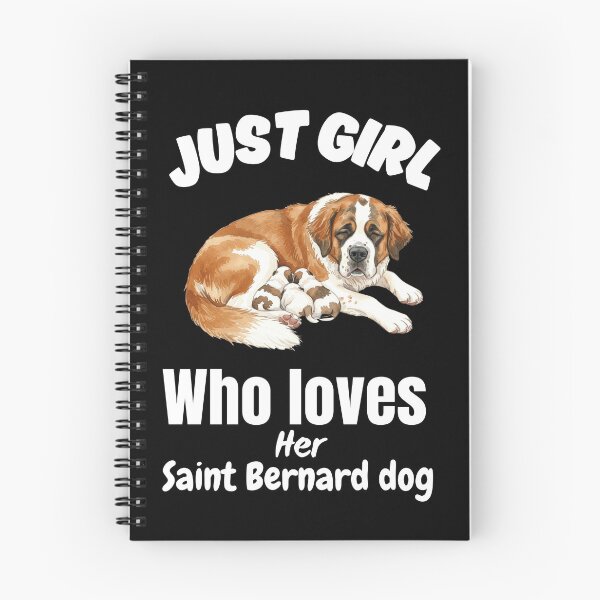 Item preview, Just girl who loves her saint Bernard dog  designed and sold by Fateh-Kro ⭐⭐⭐⭐⭐.