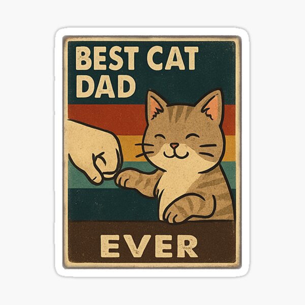 Aperçu de l'œuvre Meilleur papa chat de tous les temps créée et vendue par okiiskandarart.