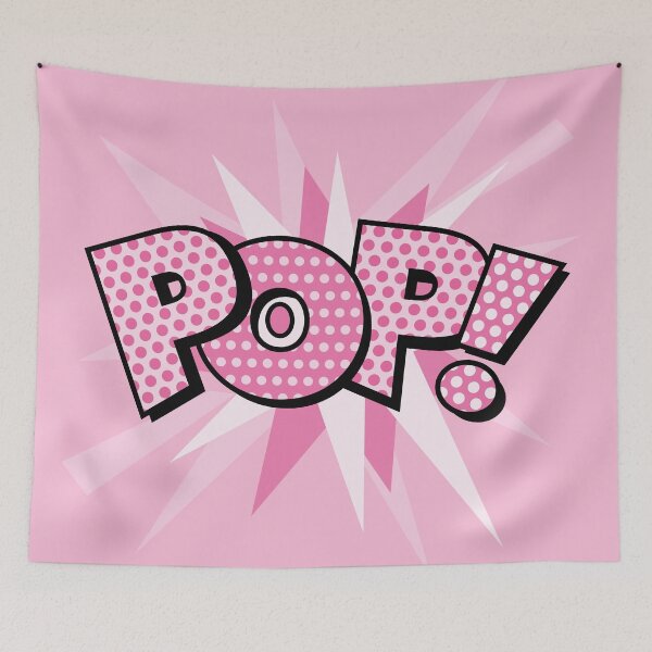 Item preview, POP Pink Comic Book Sans Flash Pop Art Trendy Fun designed and sold by theimagezone.