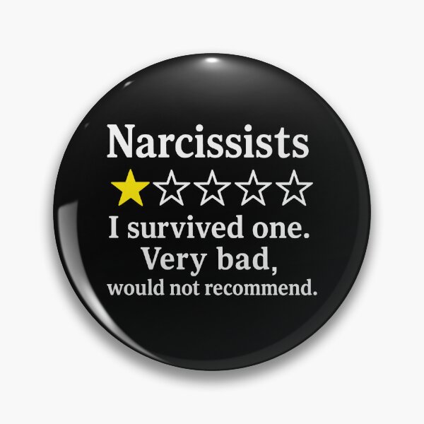 Item preview, Narcissist Survivor 1 Star Funny Awareness Tee designed and sold by JackCurtis1991.