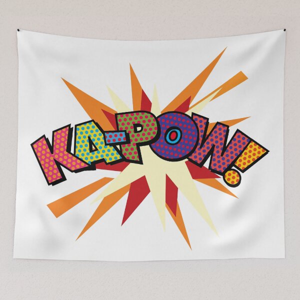 Item preview, KA-POW Comic Book Sans Flash Colorful Pop Art Trendy Fun designed and sold by theimagezone.