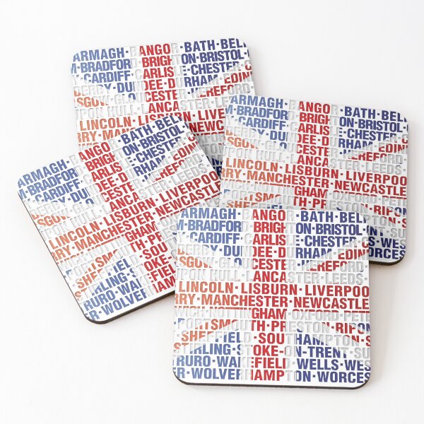 Aperçu de l'œuvre Drapeau de nom de ville Union Jack UK Cool Britannia créée et vendue par theimagezone.