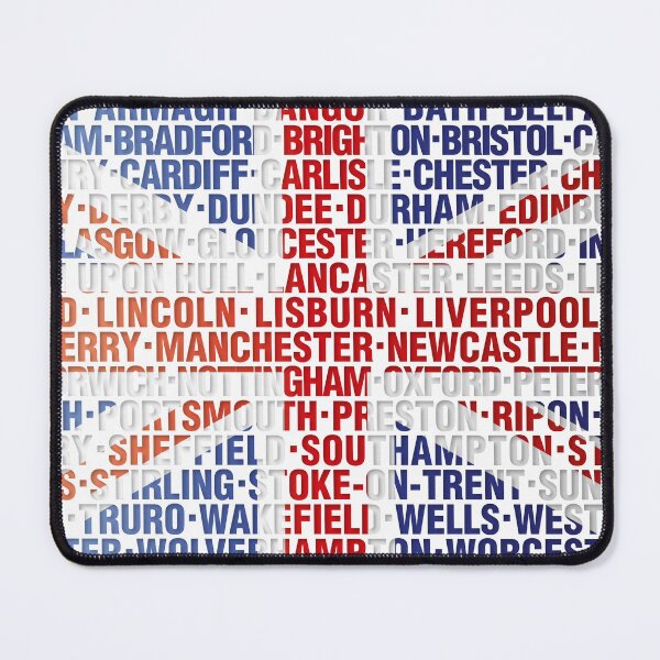 Item preview, Union Jack UK City Name Flag Cool Britannia designed and sold by theimagezone.