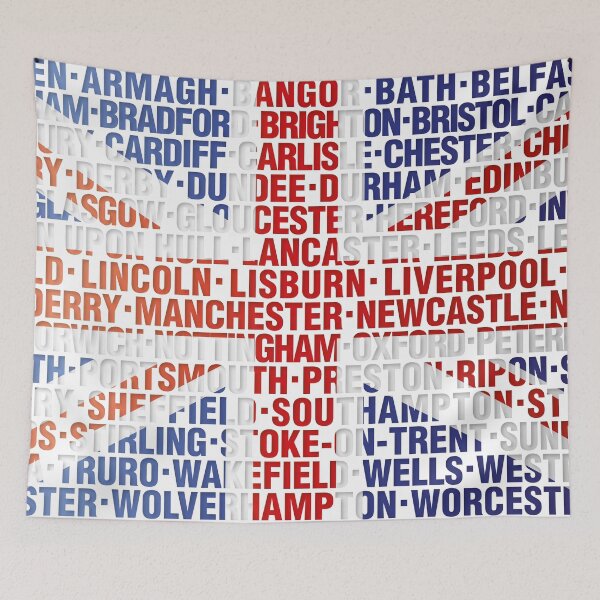 Item preview, Union Jack UK City Name Flag Cool Britannia  designed and sold by theimagezone.