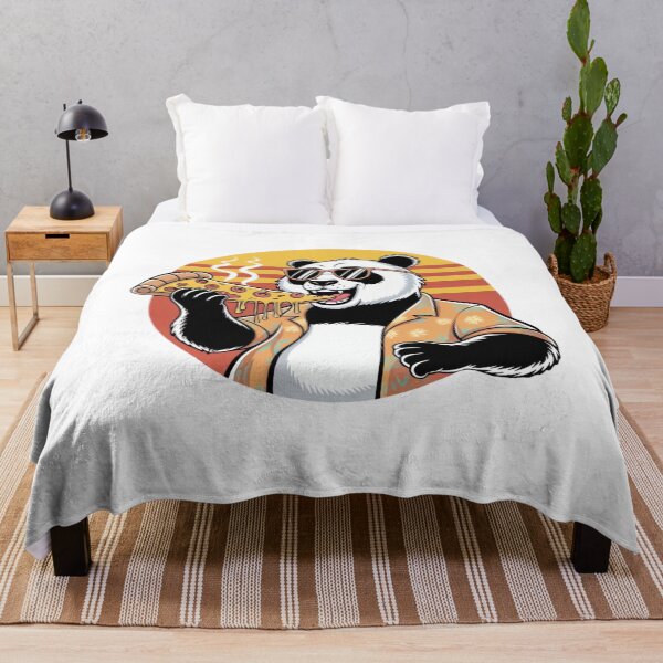 Item preview, Retro Pizza eater Panda designed and sold by ARTReMi.