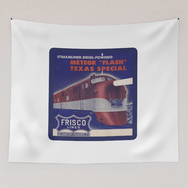 Item preview, Vintage Frisco Railroad - Streamlined, Diesel Powered - Meteor Flash and Texas Special  designed and sold by QuayTradingCo.
