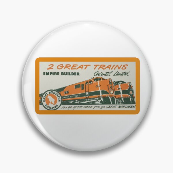 Item preview, Vintage Great Northern Railway - 2 Great Trains designed and sold by QuayTradingCo.
