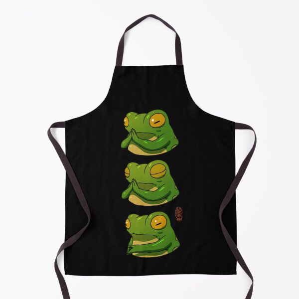 Item preview, out of patience frog asian style artwork designed and sold by DingHuArt.