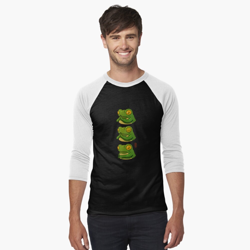 Item preview, Baseball ¾ Sleeve T-Shirt designed and sold by DingHuArt.