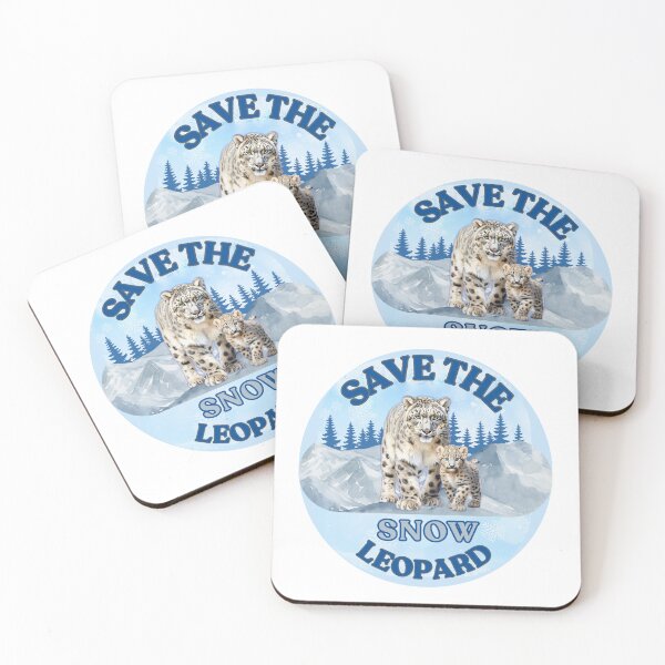 Item preview, Save the Snow Leopard, Ghost of the Vanishing Peaks designed and sold by Endangered Species Heroes.