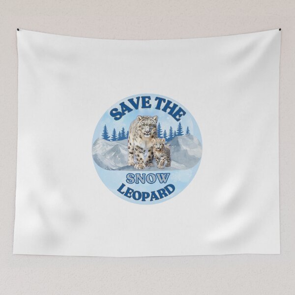 Item preview, Save the Snow Leopard, Ghost of the Vanishing Peaks designed and sold by Endangered Species Heroes.