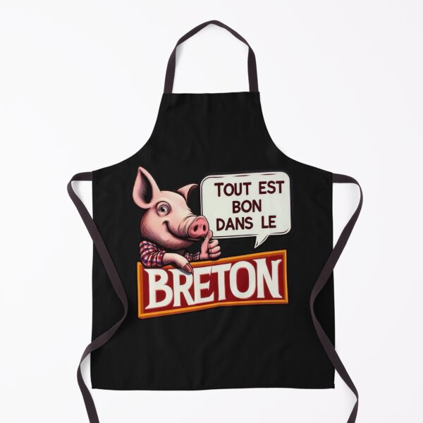 Item preview, France French Bretagne Brittany Funny Breton Pig Cartoon - Proud Regional Humor designed and sold by latelierdechris.