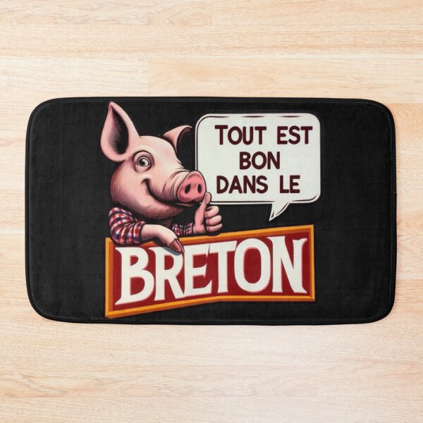 Item preview, France French Bretagne Brittany Funny Breton Pig Cartoon - Proud Regional Humor designed and sold by latelierdechris.