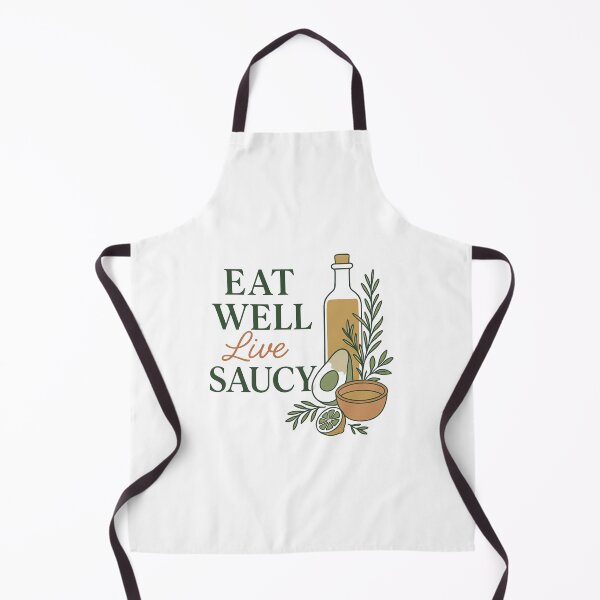 Item preview, Eat Well, Live Saucy – Elegant Foodie Quote Design designed and sold by Designeerguy.