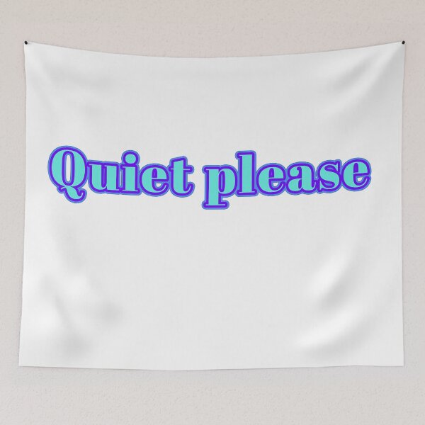 Item preview, Quiet please | please be quiet | calm designed and sold by Lindsay Marie Patterns.