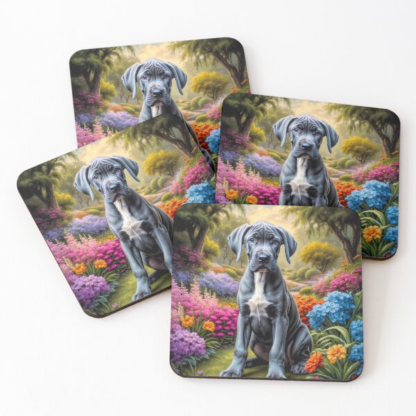 Item preview, Venus Blue Great Dane Puppy Portrait designed and sold by Heart and Soul Studio.