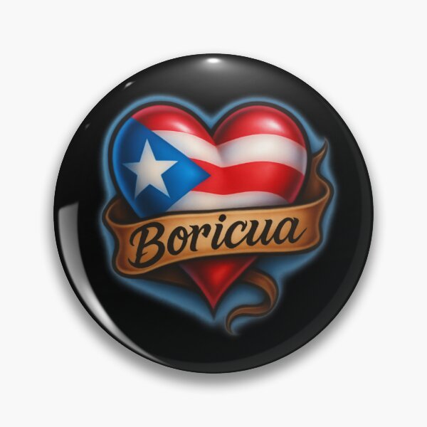 Item preview, Puerto Rico Airbrushed Heart designed and sold by Liomal.