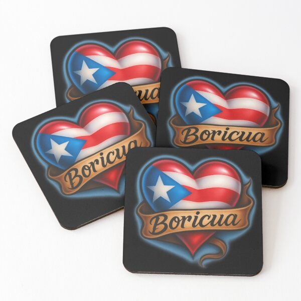Item preview, Puerto Rico Airbrushed Heart designed and sold by Liomal.