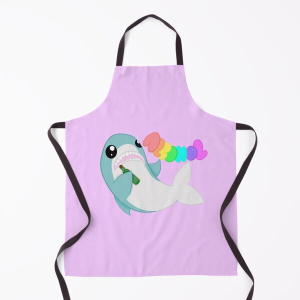 Item preview, A very drunk shark purple background  designed and sold by CreationsByFey.