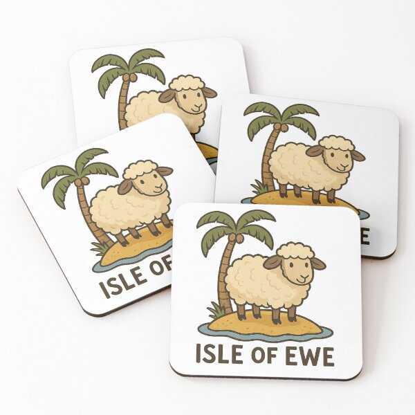 Item preview, Isle of Ewe – Cute Sheep Island Pun Design designed and sold by Sventek.
