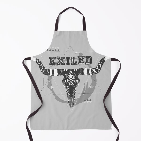 Item preview, exiled - tattooed bull skull designed and sold by hayrpictures.