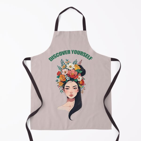 Item preview, discover yourself positive quotes gif floral woman designed and sold by La Loca.