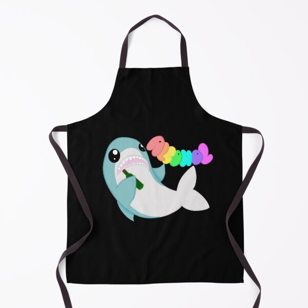 Item preview, A very drunk shark black background designed and sold by CreationsByFey.
