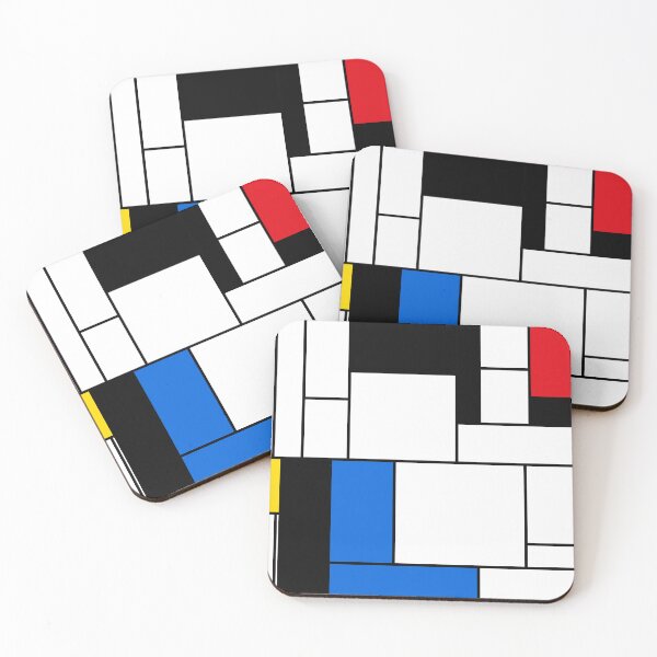 Item preview, Mondrian Style Abstract – Red, Blue and Yellow Composition designed and sold by Keston Studios.