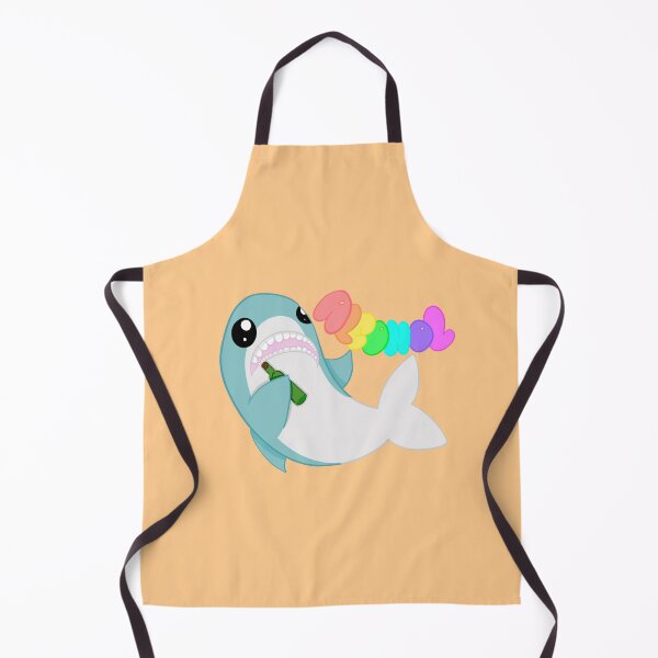 Item preview, A very drunk shark orange background designed and sold by CreationsByFey.
