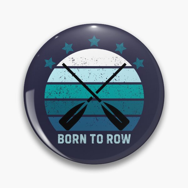 Item preview, Born To Row Motivational Retro Sunset Rowing designed and sold by StrideSuccess.