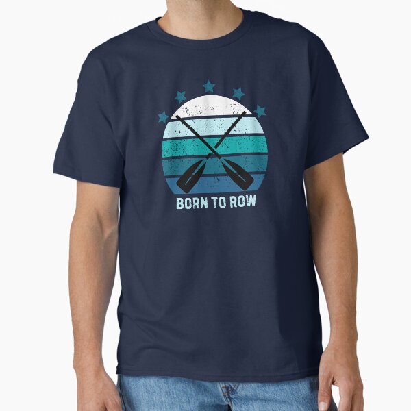 Item preview, Born To Row Motivational Retro Sunset Rowing designed and sold by StrideSuccess.