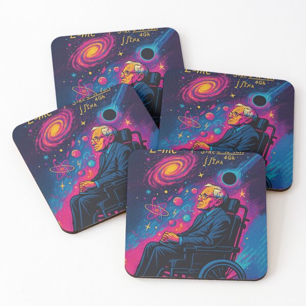 Item preview, Stephen Hawking Pop Art Portrait – Cosmic Science Illustration designed and sold by PrometheusStyle.