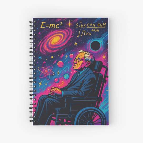 Item preview, Stephen Hawking Pop Art Portrait – Cosmic Science Illustration designed and sold by PrometheusStyle.