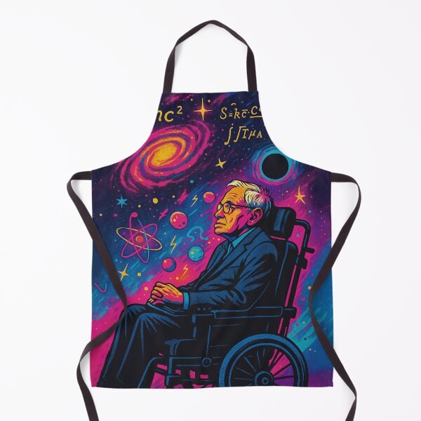 Item preview, Stephen Hawking Pop Art Portrait – Cosmic Science Illustration designed and sold by PrometheusStyle.