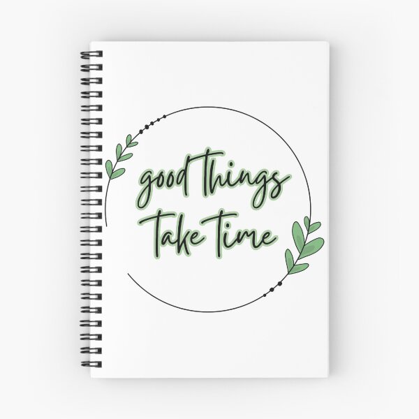 Item preview, good things take time minimalistic black, green and white art designed and sold by RedOrBlueIts4U.