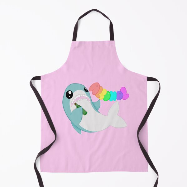 Item preview, A very drunk shark pink background designed and sold by CreationsByFey.